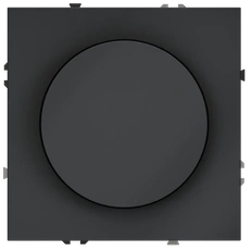 Изображение Светорегулятор встраиваемый VOLTUM S70 поворотно-нажимной 600 Вт, (графит)